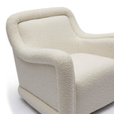 TOV Charli Cream Boucle Swivel Chair