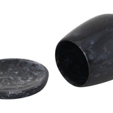 TOV Rounded Black Swirl Resin Kiddush Cup