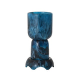 TOV Platform Blue Swirl Resin Kiddush Cup