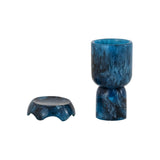 TOV Platform Blue Swirl Resin Kiddush Cup