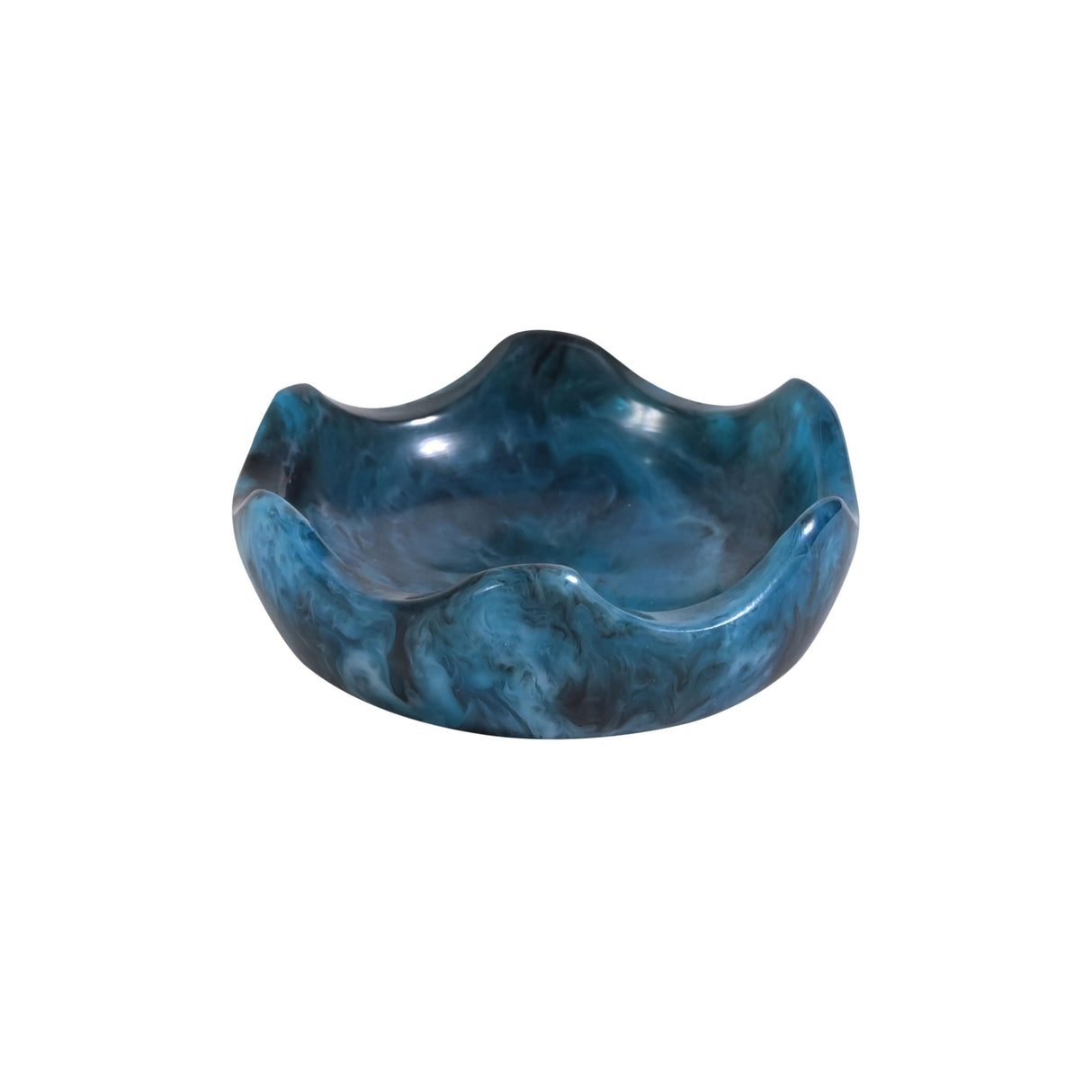 TOV Platform Blue Swirl Resin Kiddush Cup