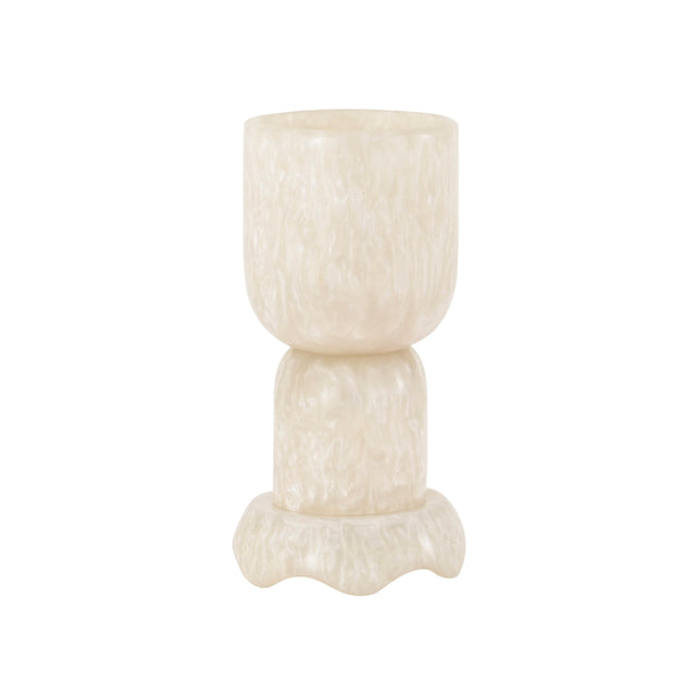 TOV Platform Tan Swirl Resin Kiddush Cup