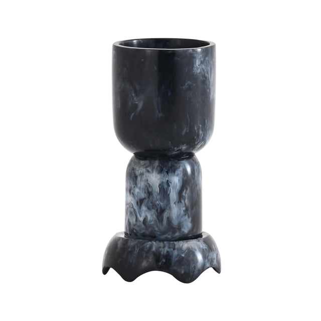 TOV Platform Black Swirl Resin Kiddush Cup
