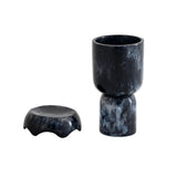 TOV Platform Black Swirl Resin Kiddush Cup