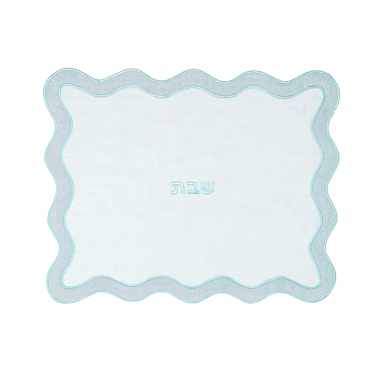 TOV TOV Sea Blue Wavy Challah Cover