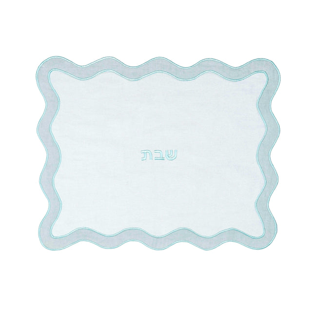 TOV TOV Sea Blue Wavy Challah Cover