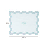TOV TOV Sea Blue Wavy Challah Cover