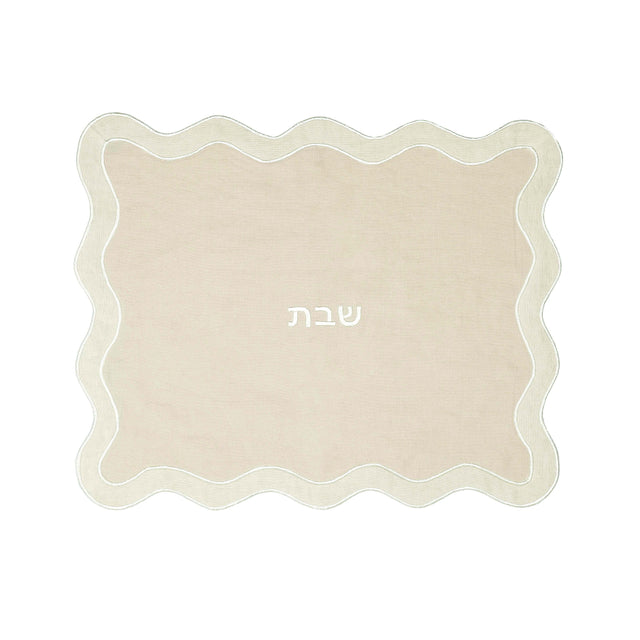 TOV TOV Taupe Wavy Challah Cover