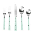 TOV Soline Mint and Stainless Steel Flatware - Set of 5 Pieces - Service for 1