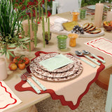 TOV Soline Mint and Stainless Steel Flatware - Set of 5 Pieces - Service for 1