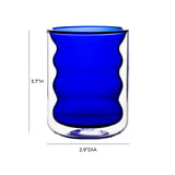 TOV Waves Blue Water Glass - Set of 4