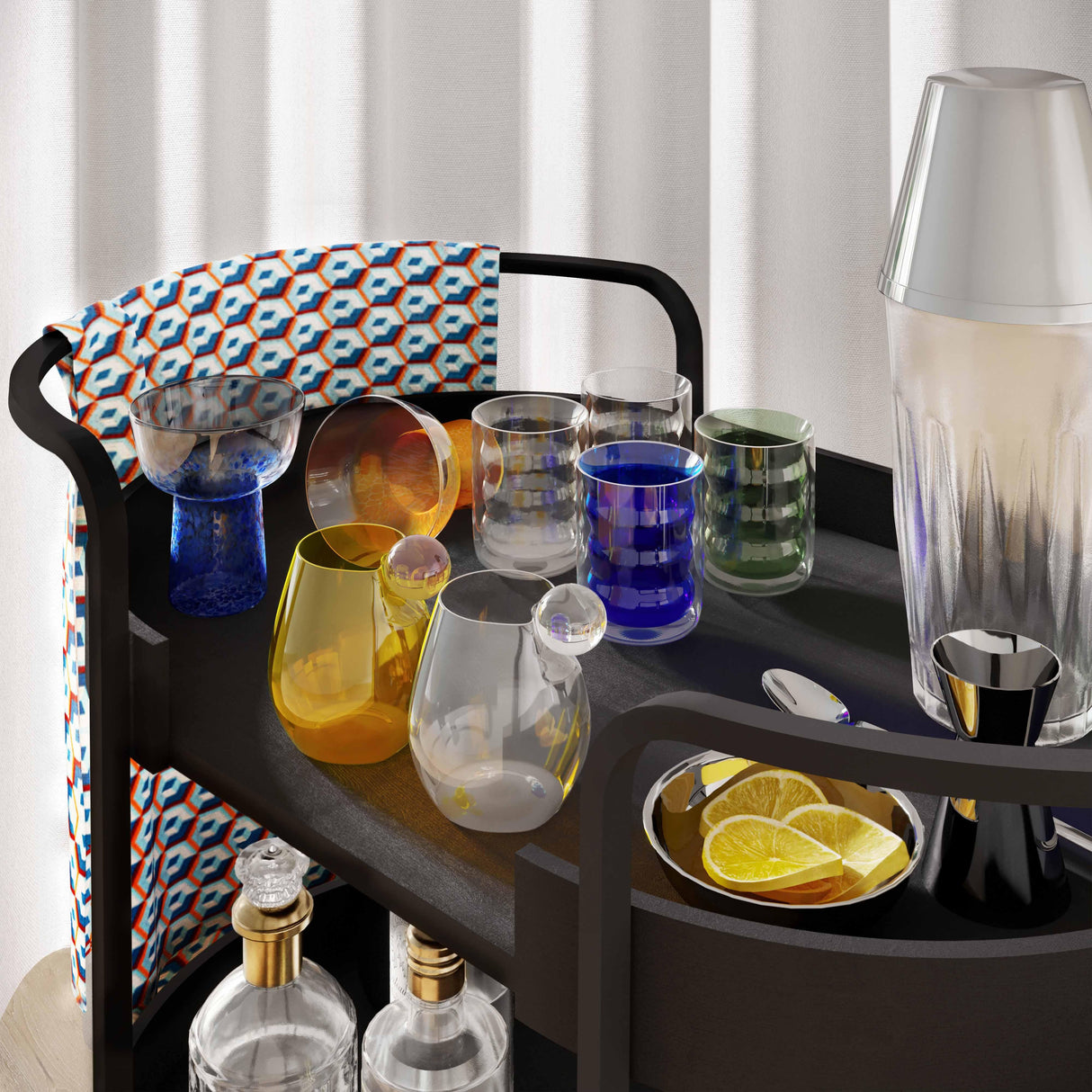 TOV Waves Clear Water Glass - Set of 4