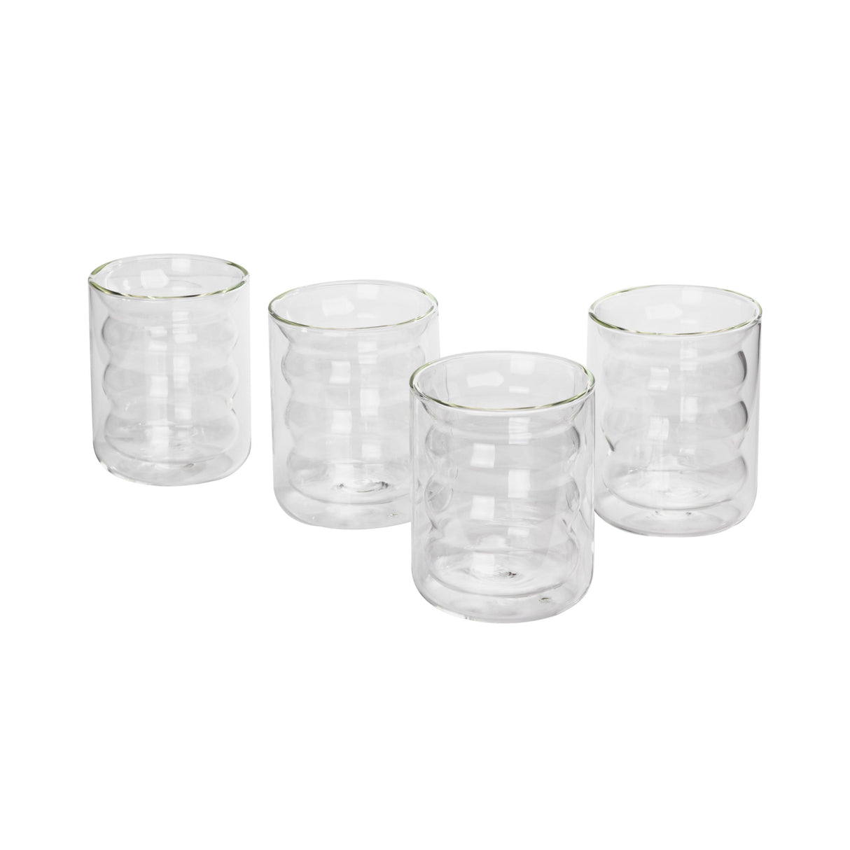 TOV Waves Clear Water Glass - Set of 4