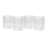 TOV Waves Clear Water Glass - Set of 4