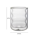 TOV Waves Clear Water Glass - Set of 4