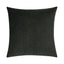 Elaine Smith Luxe Velour Charcoal Black 22" x 22" Decorative Pillow