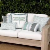 Elaine Smith Murmur Surf Light Blue 12"x20" Decorative Pillow