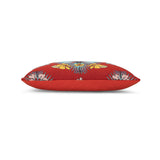 Elaine Smith Tropical Bee Red Red 12"x20" Decorative Pillow