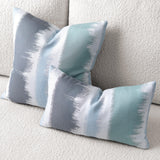Elaine Smith Murmur Surf Light Blue 20"x20" Decorative Pillow