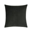 Elaine Smith Luxe Velour Charcoal Black 20" x 20" Decorative Pillow