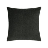 Elaine Smith Luxe Velour Charcoal Black 20" x 20" Decorative Pillow