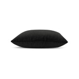 Elaine Smith Luxe Velour Charcoal Black 20"x20" Decorative Pillow