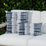 Elaine Smith Shibori Blue 20"x20" Decorative Pillow