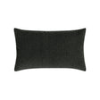 Elaine Smith Luxe Velour Charcoal Black 12" x 20" Decorative Pillow