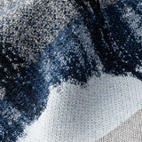 Elaine Smith Shibori Blue 12"x20" Decorative Pillow