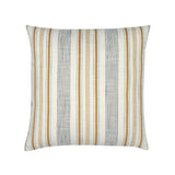 Elaine Smith Pathway Gold Ivory 20" x 20" Decorative Pillow