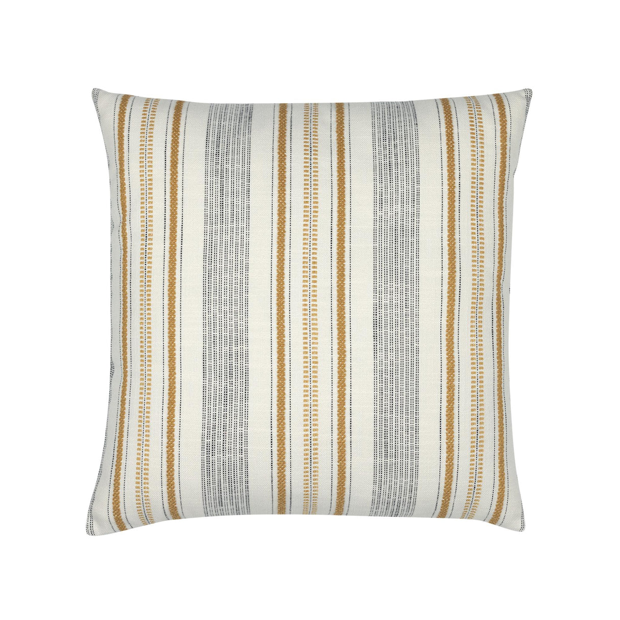 Elaine Smith Pathway Gold Ivory 20" x 20" Decorative Pillow