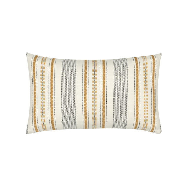 Elaine Smith Pathway Gold Ivory 12" x 20" Decorative Pillow