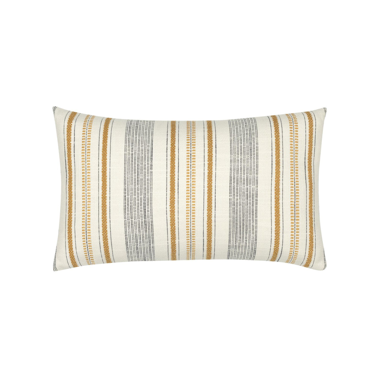 Elaine Smith Pathway Gold Ivory 12" x 20" Decorative Pillow