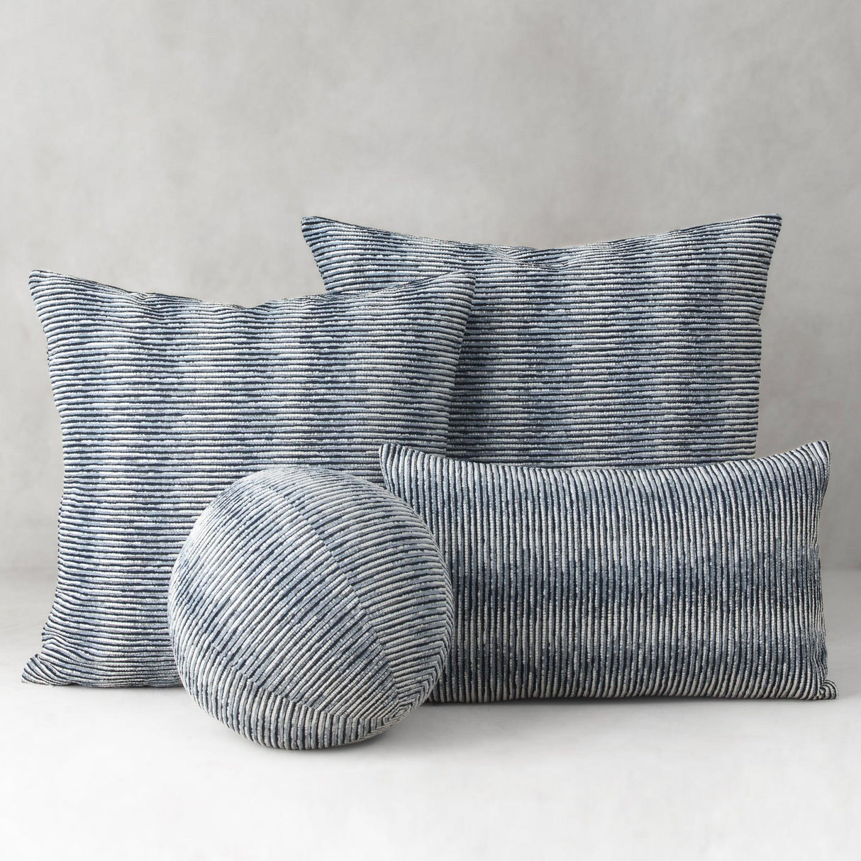 Elaine Smith Progress Indigo Blue 22"x22" Decorative Pillow