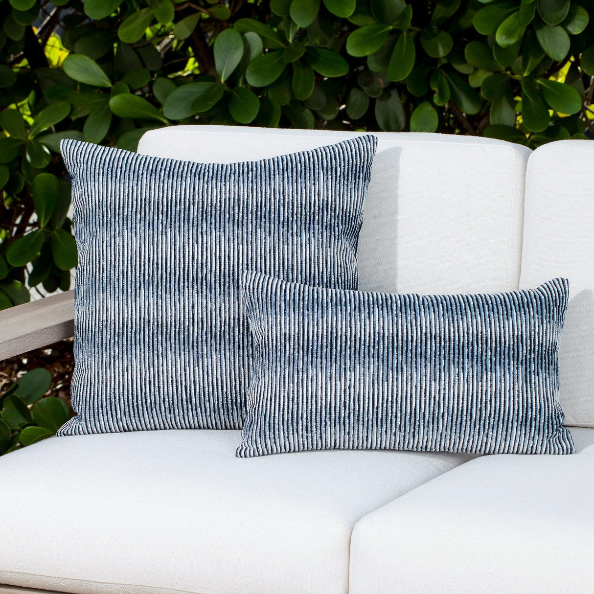 Elaine Smith Progress Indigo Blue 20"x20" Decorative Pillow