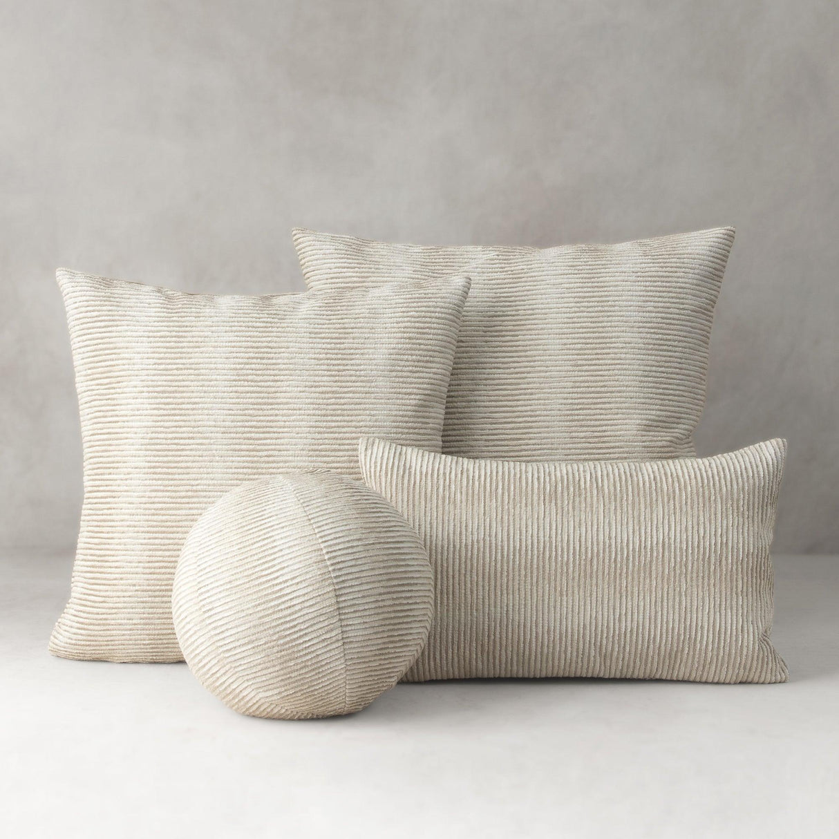 Elaine Smith Progress Sand Beige 20"x20" Decorative Pillow