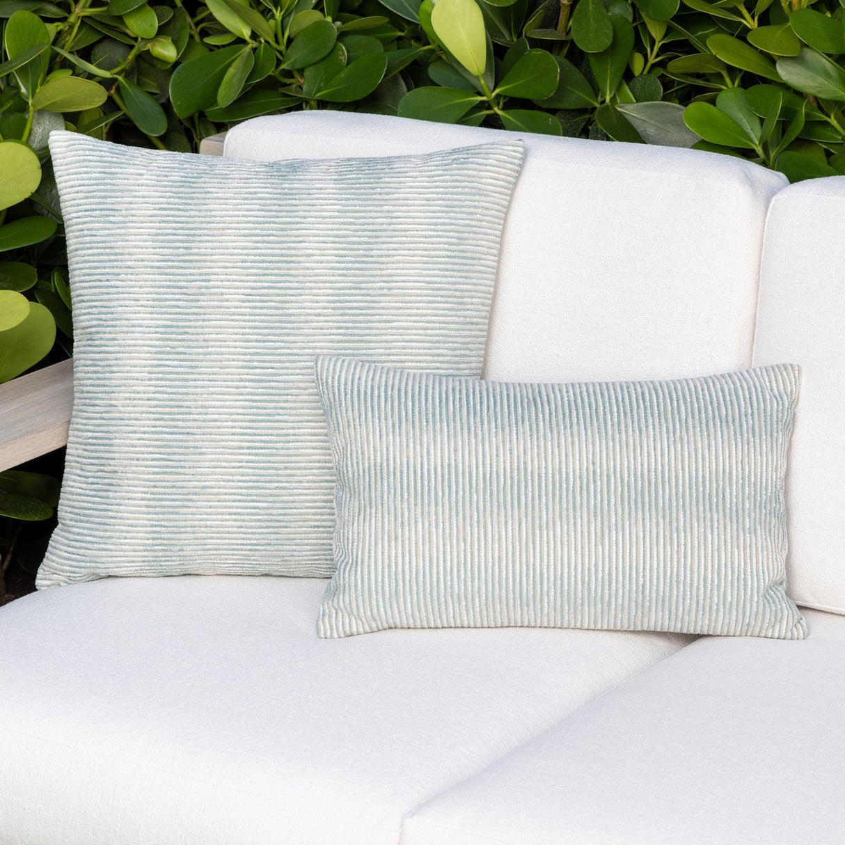 Elaine Smith Progress Mist Light Blue 12"x20" Decorative Pillow