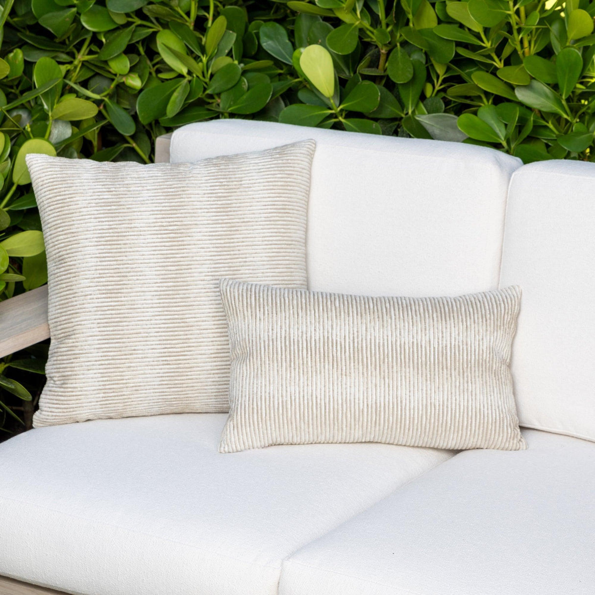 Elaine Smith Progress Sand Beige 12"x20" Decorative Pillow