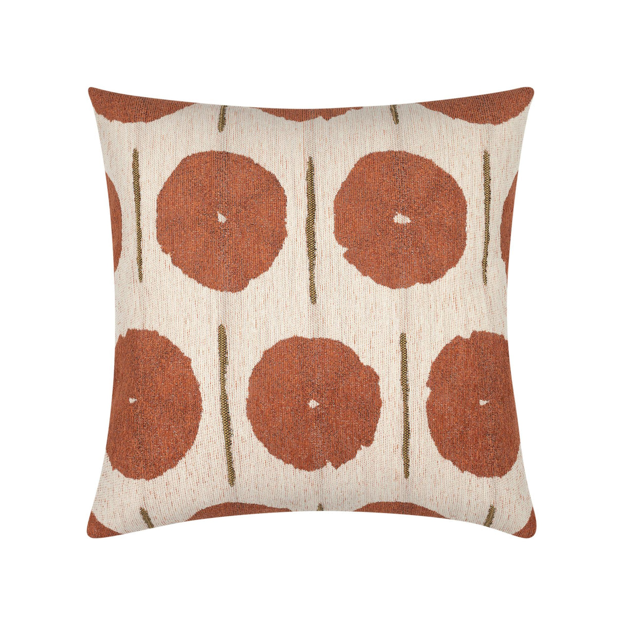 Elaine Smith Solstice Papaya Orange 20" x 20" Decorative Pillow