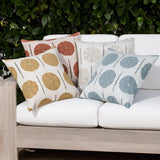 Elaine Smith Solstice Papaya Orange 20"x20" Decorative Pillow