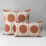 Elaine Smith Solstice Papaya Orange 20"x20" Decorative Pillow