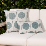 Elaine Smith Solstice Mist Light Blue 20"x20" Decorative Pillow