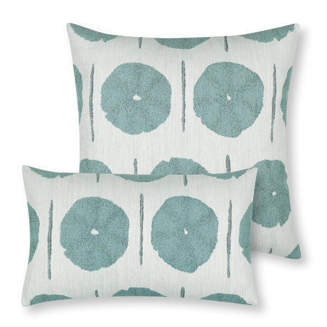 Elaine Smith Solstice Mist Blue 20" x 20" Decorative Pillow