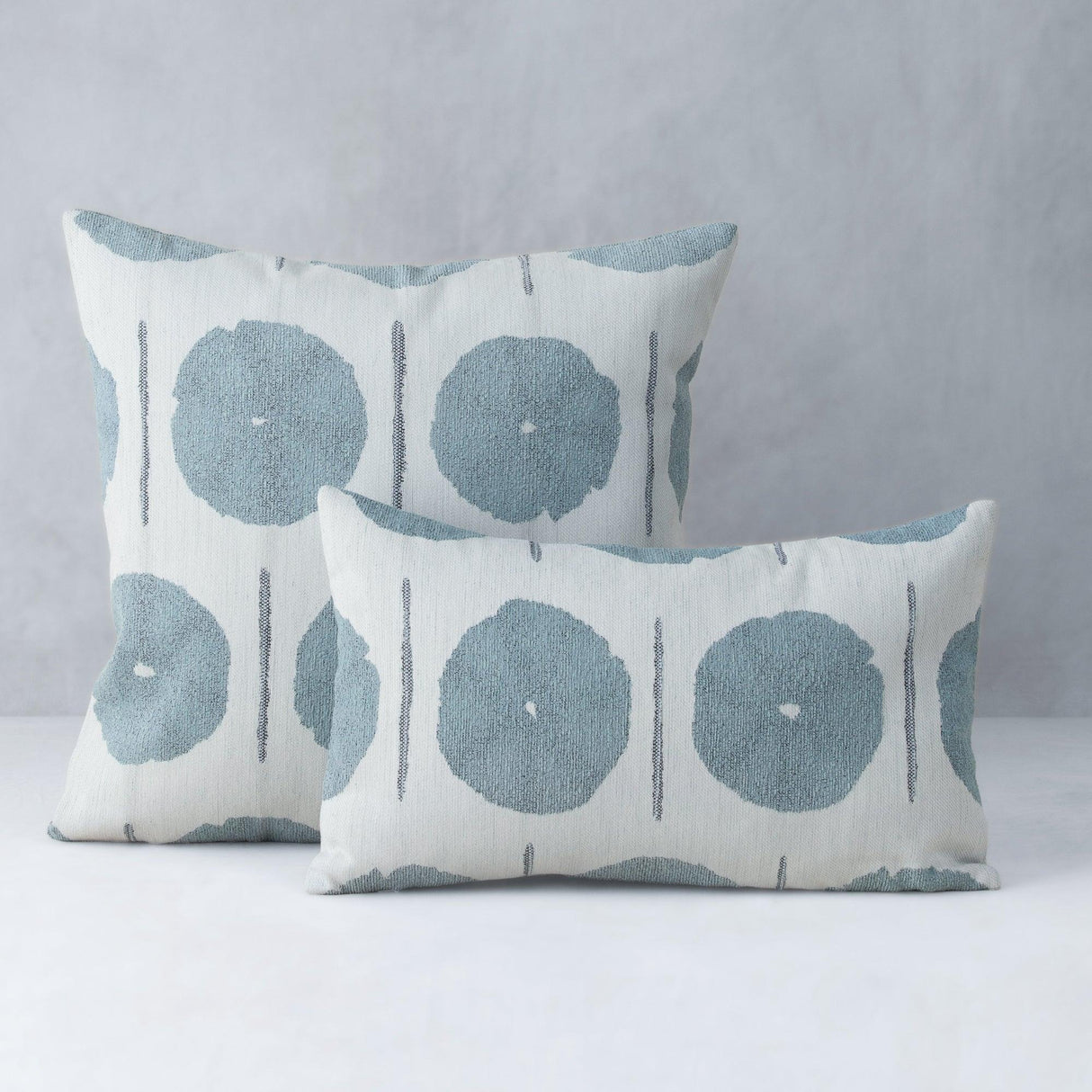 Elaine Smith Solstice Mist Light Blue 20"x20" Decorative Pillow