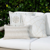 Elaine Smith Solstice Sand Ivory 20"x20" Decorative Pillow