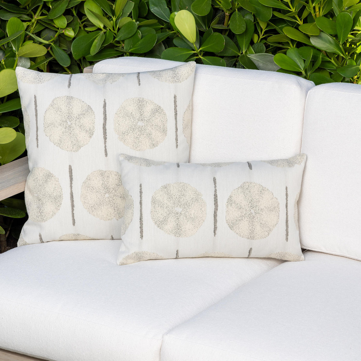 Elaine Smith Solstice Sand Brown 20" x 20" Decorative Pillow