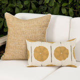 Elaine Smith Golden Hour Corded Gold 20"x20" Decorative Pillow