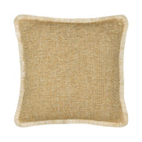 Elaine Smith Golden Hour Fringed Gold 20" x 20" Decorative Pillow