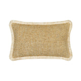 Elaine Smith Golden Hour Fringed Gold 12" x 20" Decorative Pillow