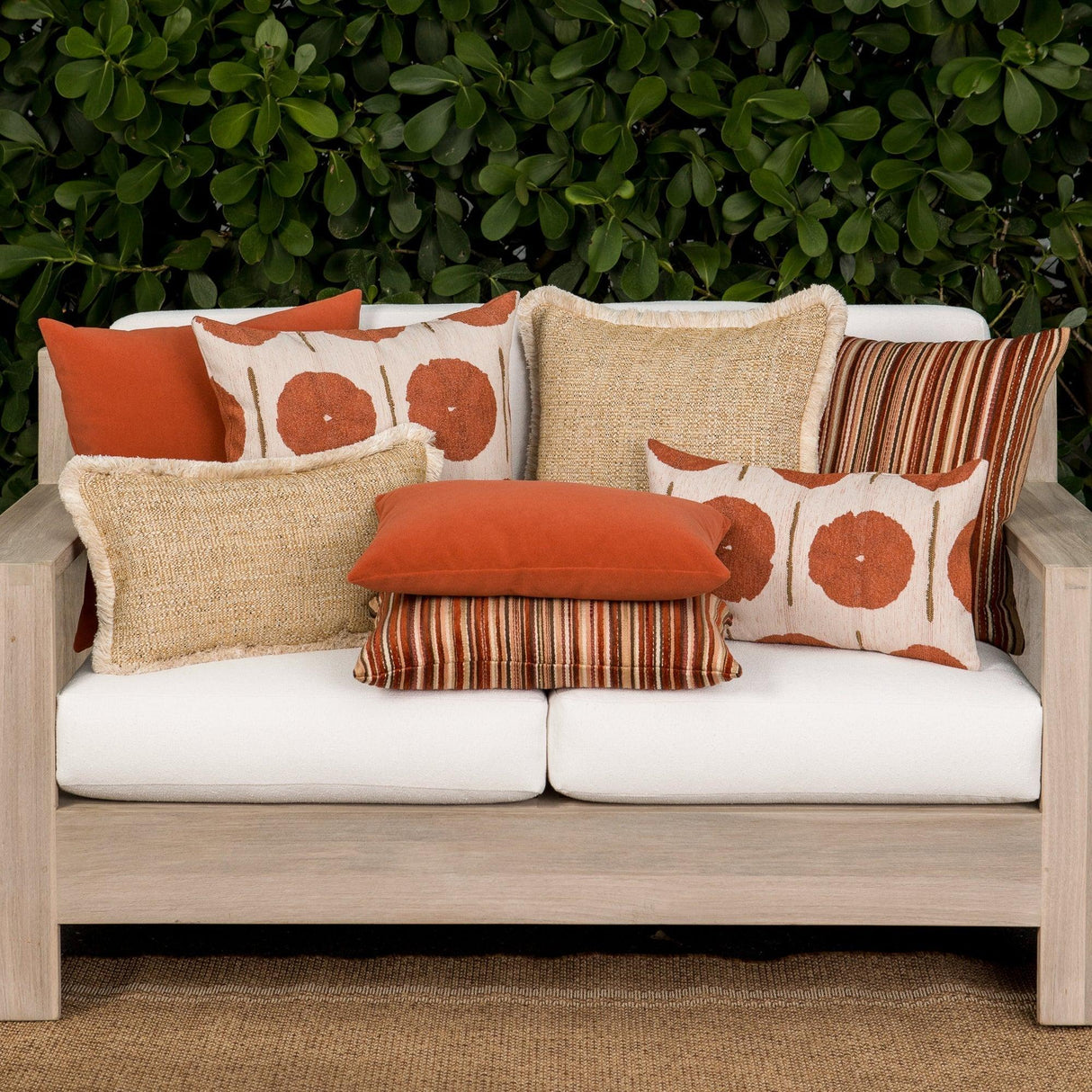 Elaine Smith Golden Hour Fringed Gold 12"x20" Decorative Pillow